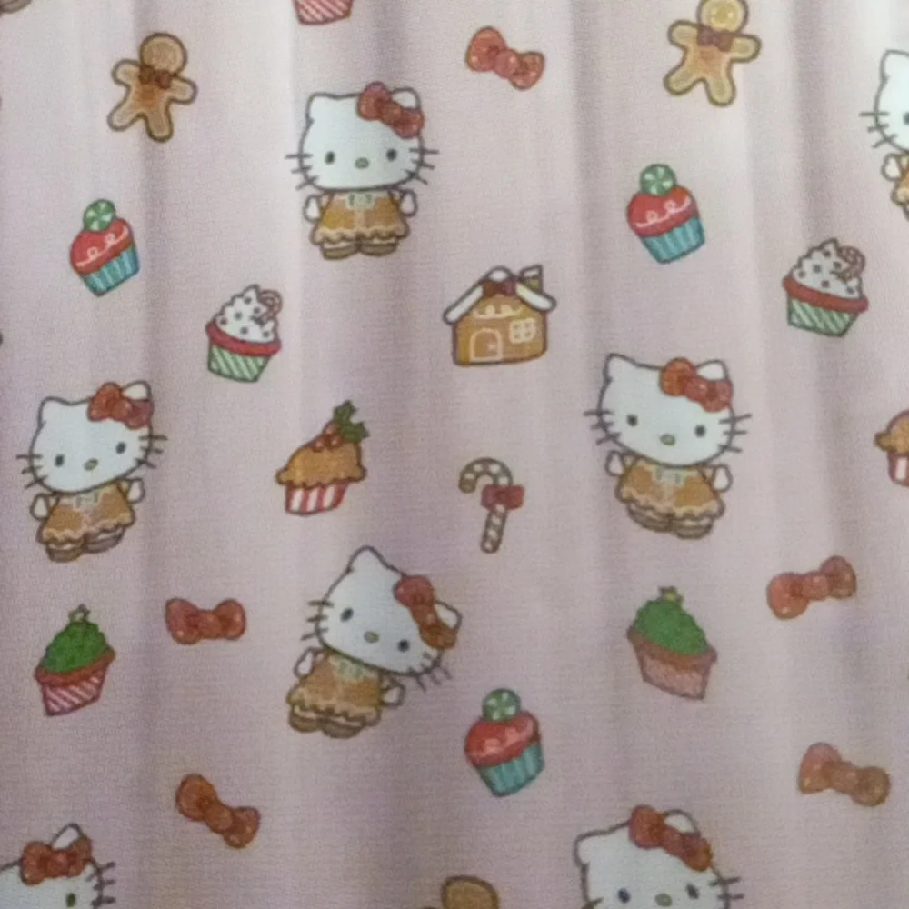 Hello Kitty Gingerbread Shower Curtain New
